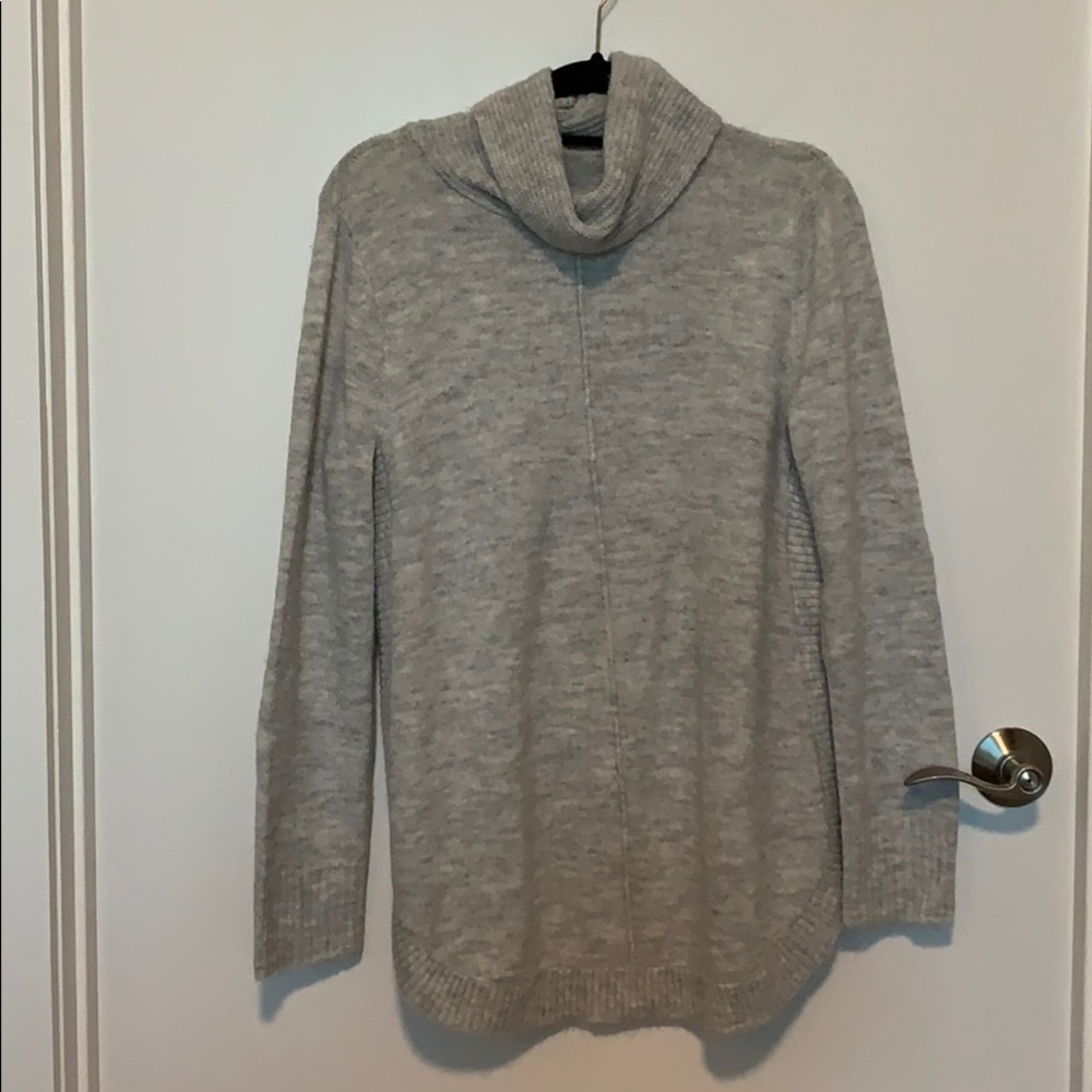 Light Grey Cowl Neck Sweater